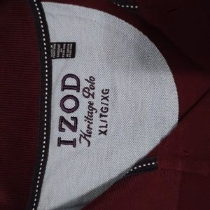 Izod Polo Style Shirt - XL - Maroon